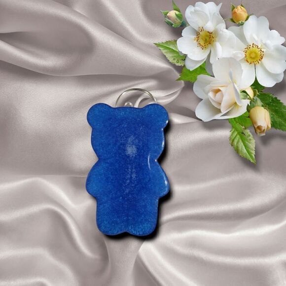 Deep Blue Gummy Bear Keychain(Z220) - Picture 5 of 6